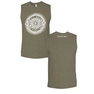 Trevor Hall music merch tank top olive green